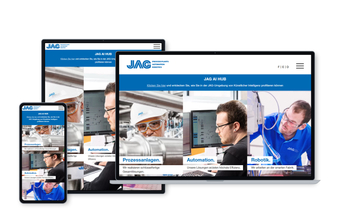 JAG – internationale Webplattform JAG Website: Prozessanlagen, Automation und Robotik
